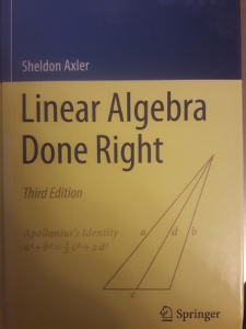 Linear Algebra Done Right